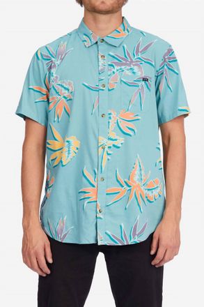 Billabong Sundays Floral Woven In Light Marine