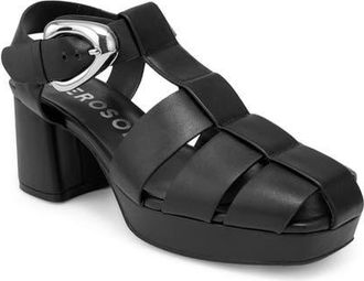 Aerosoles Soave Block Heel Sandal in Black at Nordstrom, Size 8.5