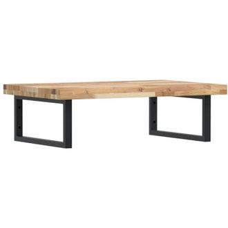 vidaXL Estante De Lavabo De Pared Acero Y Madera Maciza De Acacia Vidaxl