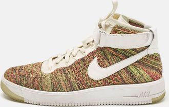 Air Jordan s Multicolor Fabric And Leather Air Force High Top Sneakers
