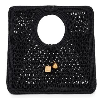 Jacquemus Handbags, female, Black, Size: ONE SIZE Bag Le Carr&eacute; Beach