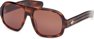 adidas OR0125 52E Mens Sunglasses Tortoiseshell Size 59