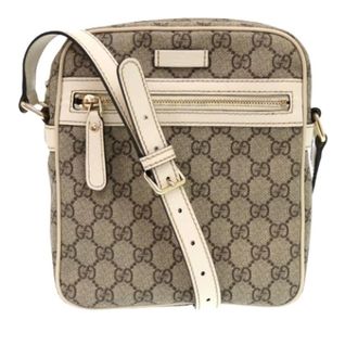 Gucci Pre-owned Cross Body Bags, female, Beige, Size: ONE SIZE Pre-owned Canvas Crossbody Bag