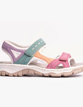 Rieker Womens Rieker 68866 Womens Hiking & Trail Sandals Multi - Size: 7.5
