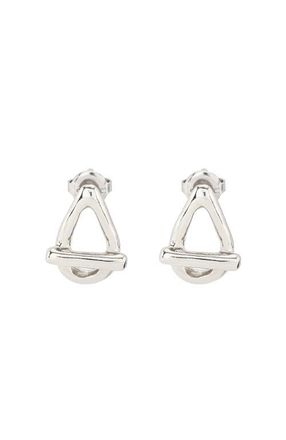UNOde50 Drop Oval Link Shaped Earrings in Silver at Nordstrom