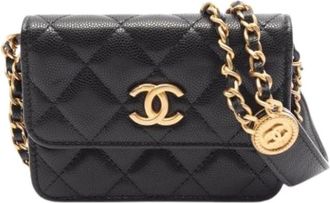 Chanel Pre-owned Mini Shoulder Bag - Dames - Vintage Mini Tas - Zwart - ONE Size - Vintage