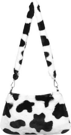 Generic Womens Plush Bags Womens Shoulder Bag Plush Lady Underarm Female Messenger Crossbody Bags(Color 04)