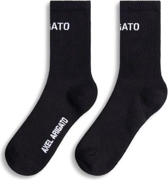 Axel Arigato Arigato Logo Tube Socks in Black at Nordstrom, Size Medium