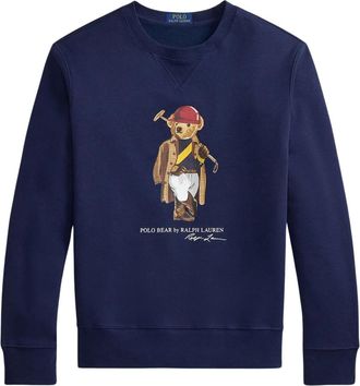 Ralph Lauren Polo Bear Performance Fleece Sweatshirt - Heren - Sweatshirts - Blauw - XL - Katoen - Hoodies & sweatvesten