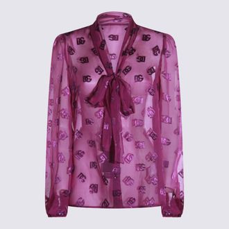 Dolce & Gabbana Violet Silk Shirt