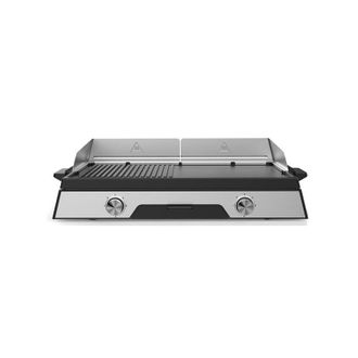 KitchenChef Kitchenchef - Plancha El&eacute;ctrica 2200w Placa De Acero Inoxidable 52 X 31,5cm - Planchaduo2200 - Kitchen Chef