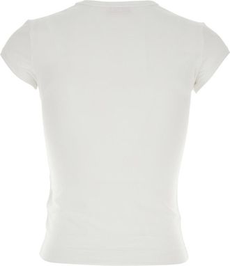 Diesel Womens T-Shirt Angie White Cotton T-Shirts & Jerseys