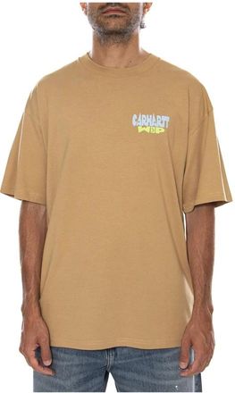 Carhartt Work in Progress T-shirts - Heren - T-shirts - Bruin - XL - Katoen - Tops