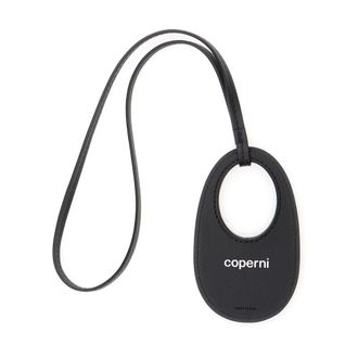 Coperni Accessoires, Dames, Zwart, ONE Size, Leer, Charm met Ingebouwde Spiegel