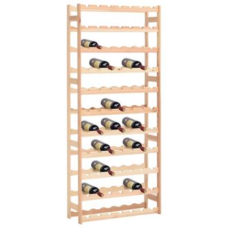 vidaXL Botellero Para 77 Botellas De Madera De Pino Vidaxl