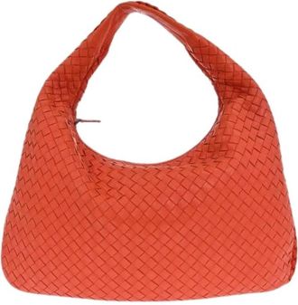 Bottega Veneta Pre-owned Veneta Hobo - Dames - Vintage Schoudertas - Oranje - ONE Size - Leer - Vintage
