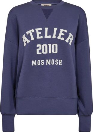 Mos Mosh Sweatshirts - Dames - Sweatshirts - Blauw - S - Hoodies & sweatvesten