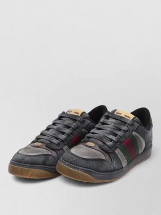 Gucci screener sneakers gg fabric web detail