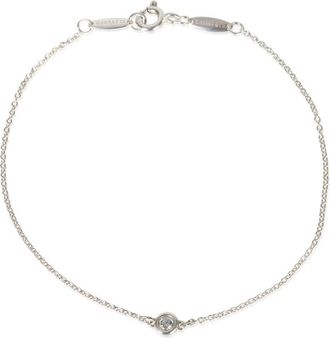 Tiffany & Co. Pre-Owned Tiffany & Co. Sterling Silver Diamond Elsa Peretti Diamond By The Yard Bracelet