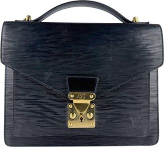 Louis Vuitton Black Galle Epi Leather Handbag Shoulder Bag (Pre-Owned)