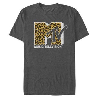 Giesswein Mens MTV Retro Cheetah Print Icon T Shirt in Dark Heather at Nordstrom, Size Xxx-Large