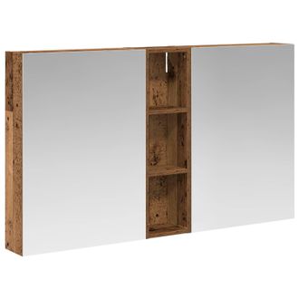 vidaXL Juego De Muebles De Ba&ntilde;o Con Estante 3 Pcs 120 X 14,5 X 70 Cm Vidaxl