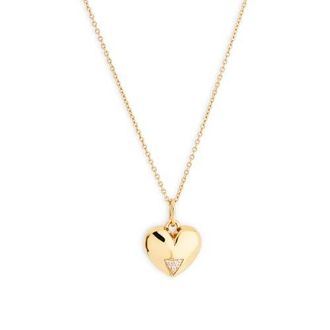 Toolally Art Deco Hearts Pendant in Gold Vermeil at Nordstrom