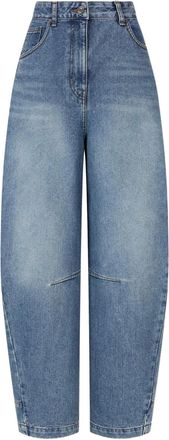 STUDIO TOMBOY adjustable-back tapered jeans - Blue