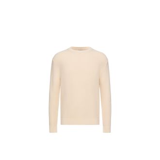 Moncler Moncler Leather Logo Wool Sweater, Men, Yellow, Size: Xl