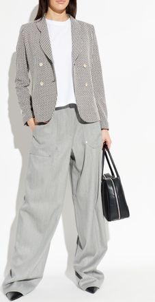 Emporio Armani T-shirt With Rubber Application, Womens, White