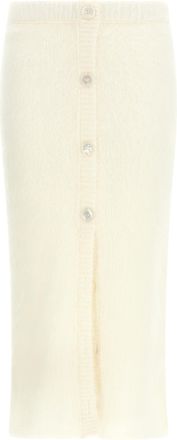 Alessandra Rich Falda de mohair carded de Alessandra Rich