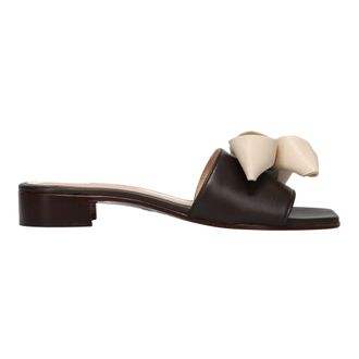 Sangiorgio Heeled Mules, female, Brown, Size: 7 US Heeled Mule