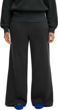 Cotton On Womens Fold Over Waistband Sweatpant in Shadowstone Stripe at Nordstrom, Size Xx-Small