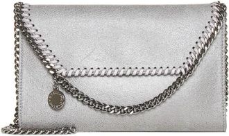 Stella McCartney Falabella Wallet On Chain - Dames - Clutches - Grijs - ONE Size - Katoen - Tassen