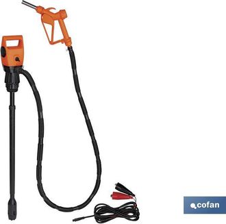 cofan Bomba El&eacute;ctrica + Pistola Bid&oacute;n 50/200l 12v Dc, Bomba El&eacute;ctrica + Pistola Bid&oacute;n. Cable 12v Dc. Cuerpo De Pl&aacute;stico Compacto Y Ligero. Tubo Telesc&oacute;pico 