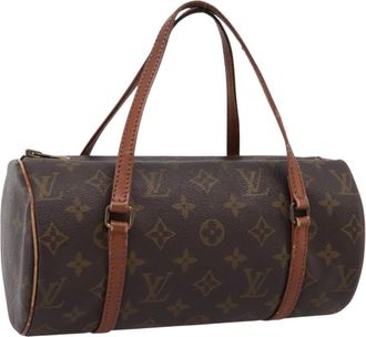 Louis Vuitton Papillon Monogram Canvas Brown Canvas Handbag (Pre-Owned)