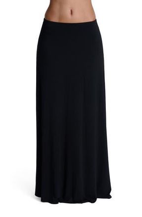 Naked Wardrobe Smooth Maxi Skirt in Black at Nordstrom Rack, Size Large