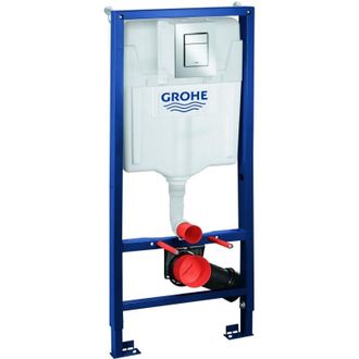 GROHE Juego 3 En 1 Grohe Para Wc Rapid Sl 39501 Bh1.13m Skate Cs Bet&auml;t. Cromo / Soporte De Pared
