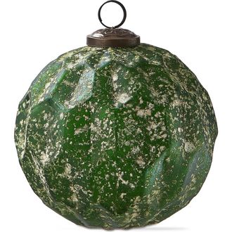 Tag Antiqued Honeycomb Glass Ornament Dark Green Christmas Decor at Nordstrom