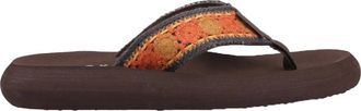 Rocket Dog Dames Spotlight Marlow Geborduurde Sandalen (Bruin/Multi-kleur)