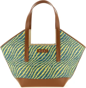 Marni Bicolor Polyamide Tote Womens Bag