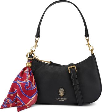 Kurt Geiger Sloane Hobo Crossbody Bag in Black at Nordstrom