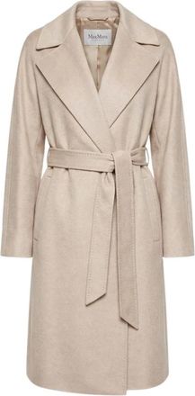 Max Mara Cappotto Bombo - Dames - Jas met riem - Beige - 2XS - Jassen