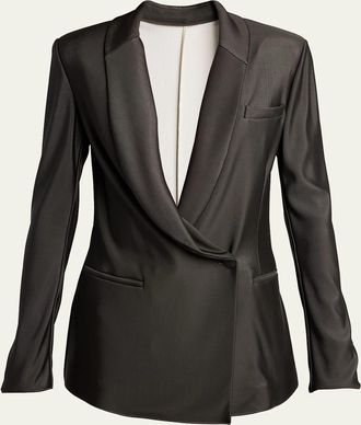 Giorgio Armani Double Jersey Blazer Jacket