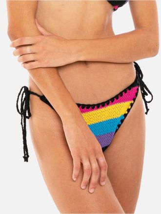 MC2 Saint Barth Multicolor Crochetswim Briefs With St. Barth Embroidery