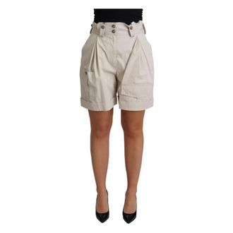 Dolce & Gabbana Short Shorts - Dames - Bermuda - Grijs - S - Korte Broeken