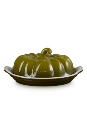 LE CREUSET Pumpkin Butter Dish in Olive at Nordstrom
