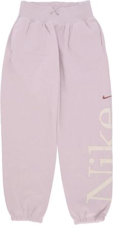 Nike Fleece Trainingsbroek Phoenix Logo - Dames - Trainingsbroeken - Paars - M - Katoen - Fitness