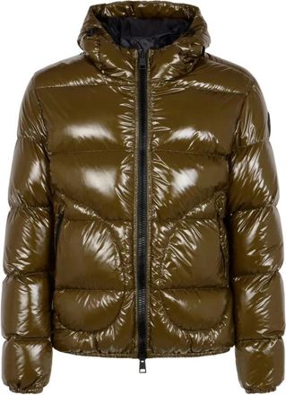 Herno Gloss Zip Down Jacket - Heren - Gewatteerde jassen - Groen - L - Jassen