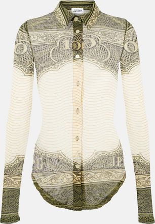 Jean Paul Gaultier Printed mesh shirt